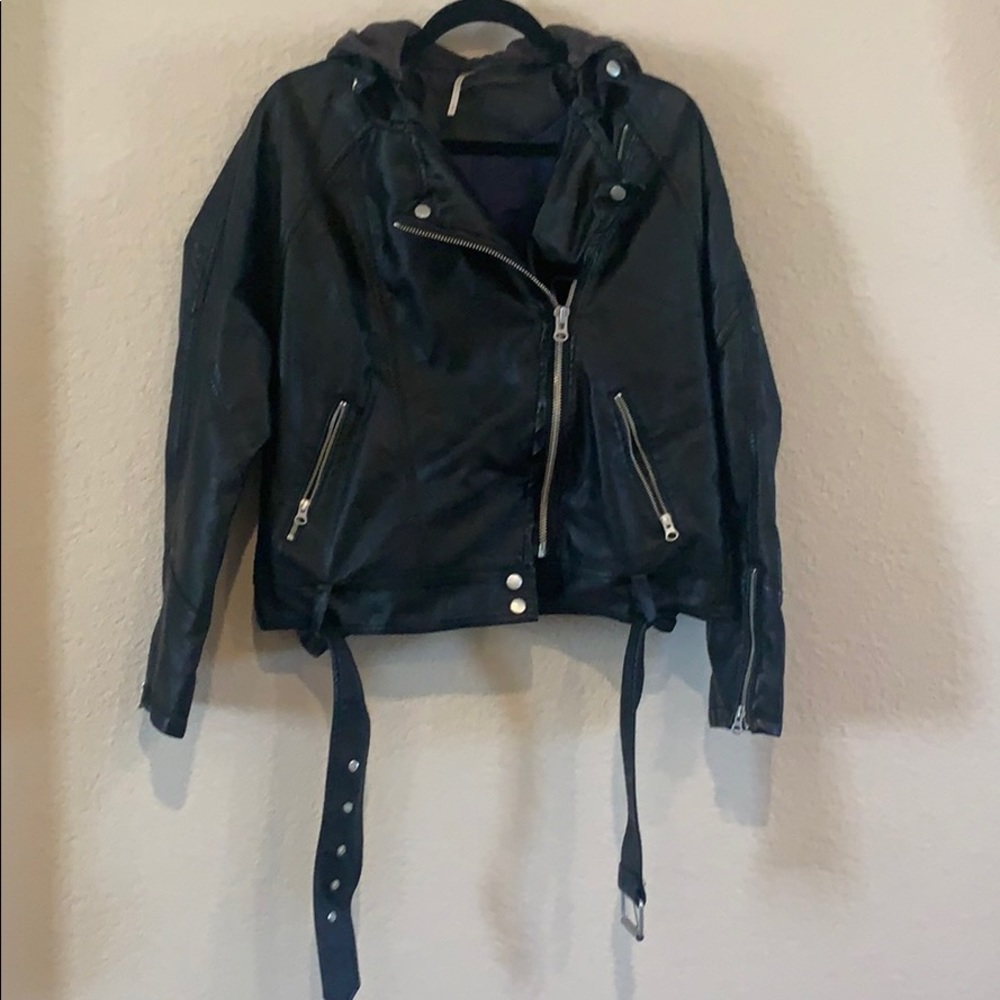 Free people Faux Leather jacket
